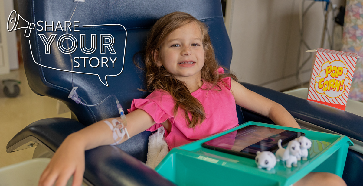 Ella relaxes in a chair, engaged with her tablet, showing interest and concentration.