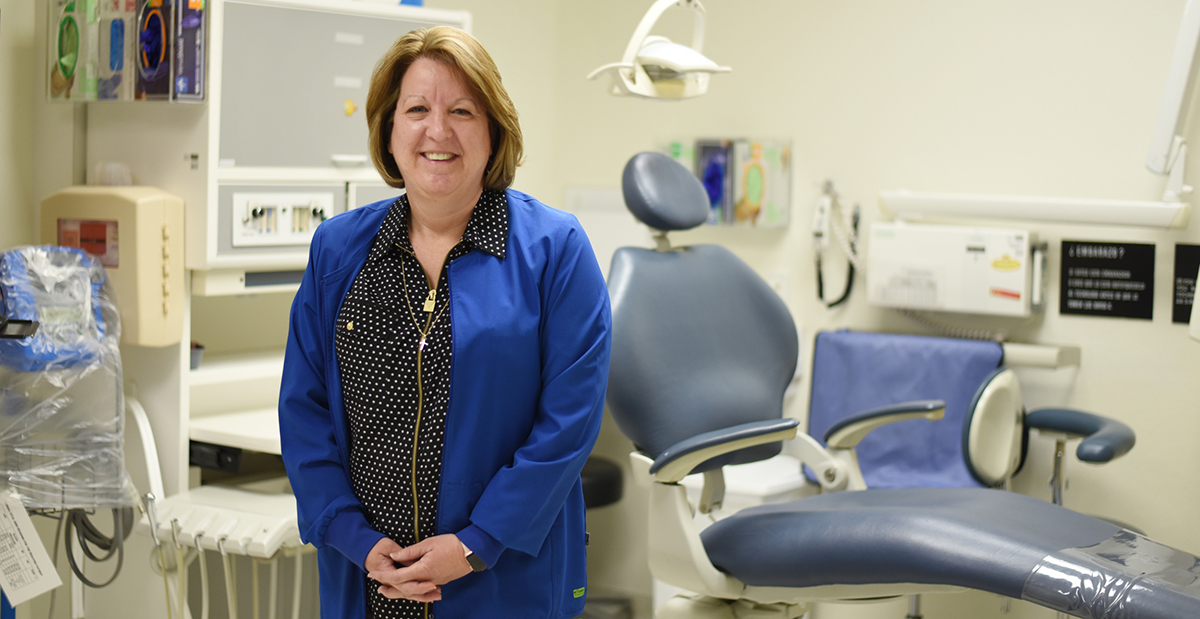 maria in dental clinic