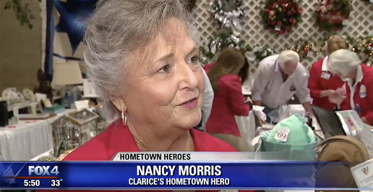 nancy morris hometown hero at bazaar