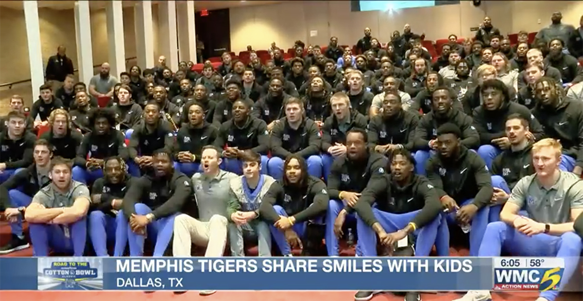 NBC Memphis: Tigers spread smiles to children at Texas Scottish Rite Hospital for Children