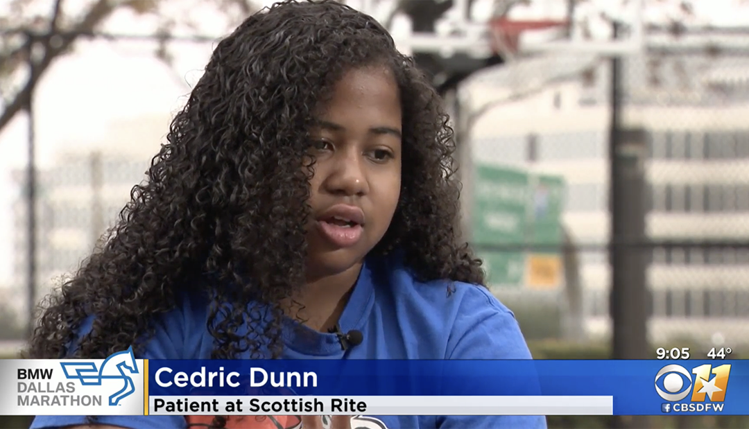 CBS DFW: Scottish Rite for Children Patient Cedric Has Found His Niche With Sports